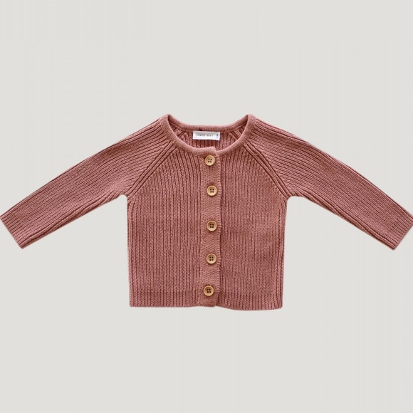 Jamie Kay Other - Jamie Kay Rib Cardigan in Rose